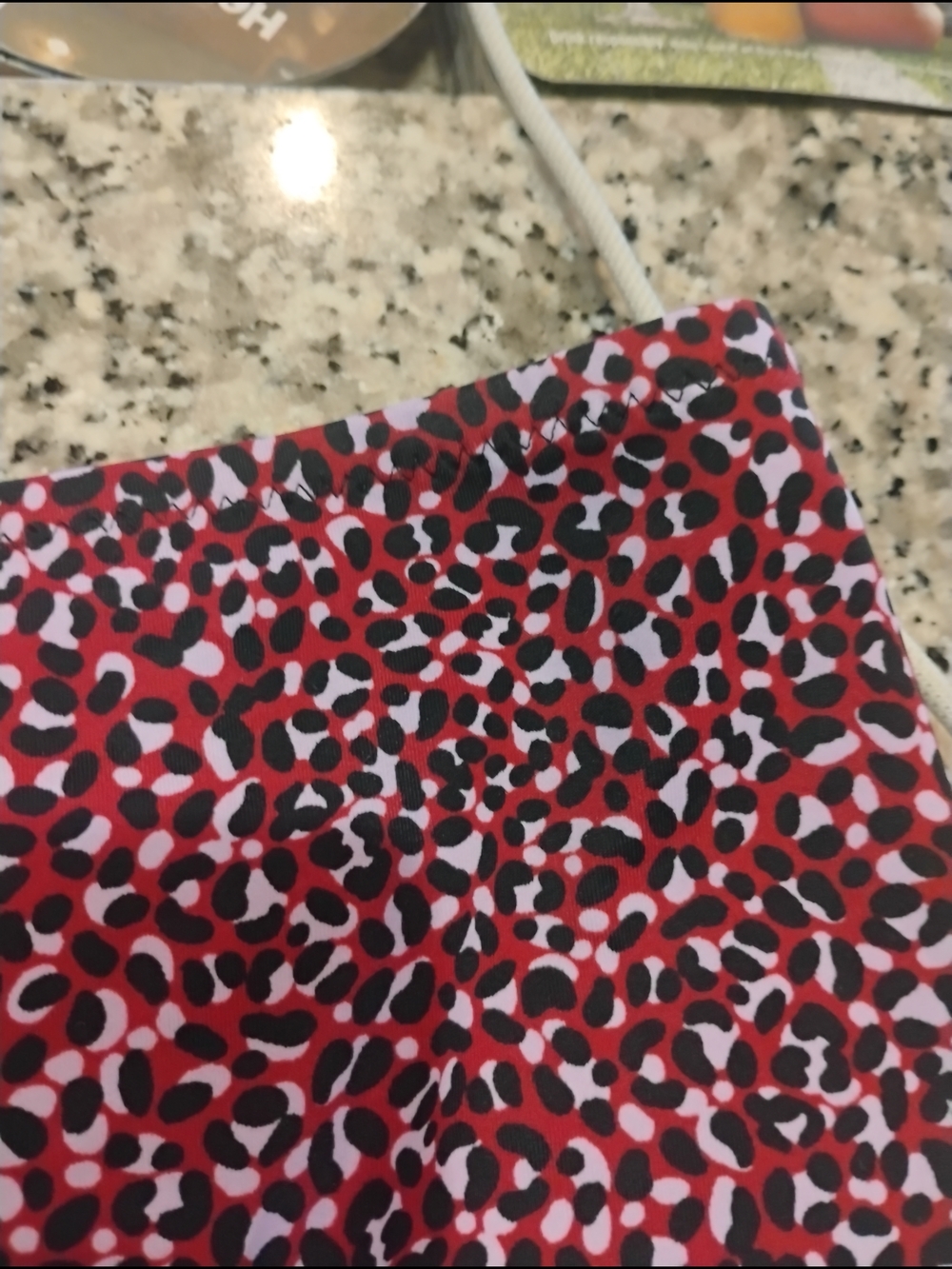 Amazon Essentials Red Patterned High-Waist Swim Bottom - Picture 5 of 11